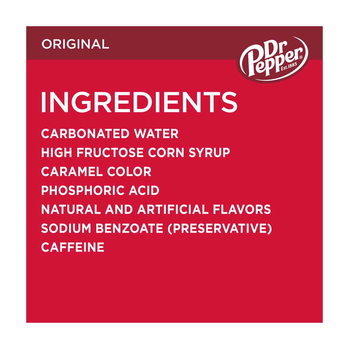 Dr Pepper Soda, 12 fl oz Cans, 12 pk