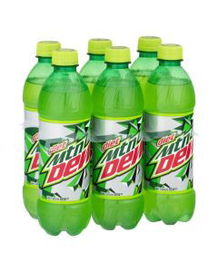 Mountain Dew 16.9 oz. with Diet Light Green Bottle Cap - Rare
