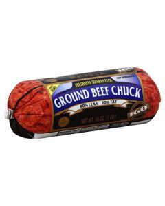 Calories in 1 lb of Ground Beef (80% Lean / 20% Fat) and Nutrition
