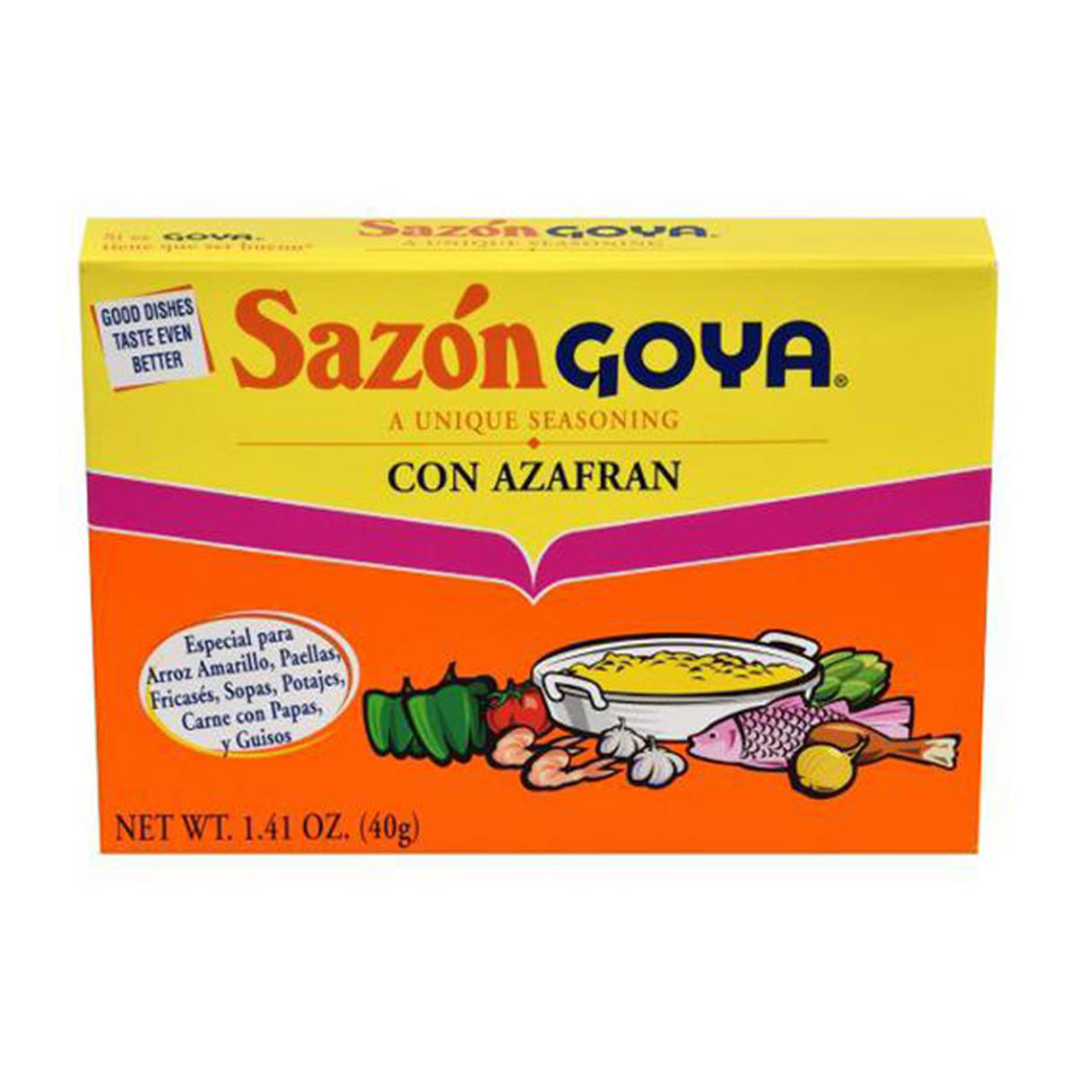 Goya Sazon con Azafran, 1.41 oz