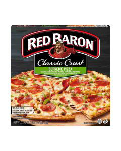 Red baron thin store crust supreme pizza