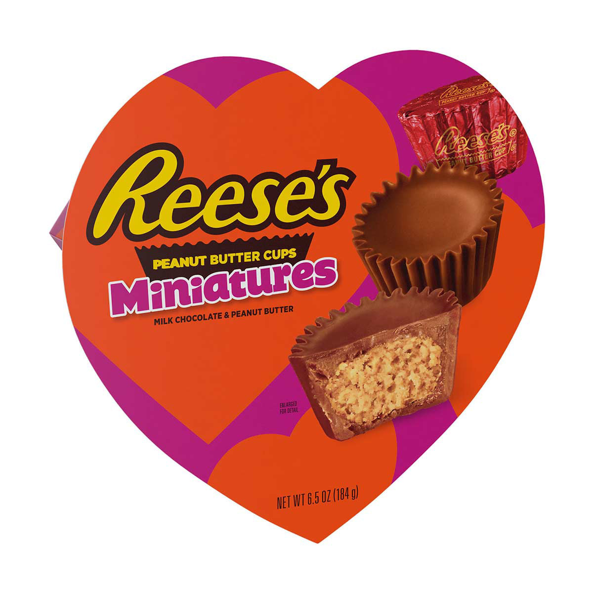 Reese's Miniatures Milk Chocolate Peanut Butter Valentine's Day Candy Gift  Box, 6.5 Oz