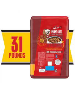 Alpo Prime Cuts Dry Dog Food Savory Beef Flavor 31 Lbs