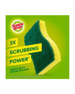 Scotch-Brite Heavy Duty Scrub Sponges, For Washing Dishes and Cleaning  Kitchen, 12 Scrub Sponges