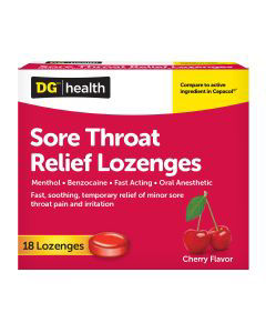 Dg Health Sore Throat Relief Lozenge - 18 Ct – Dollar General Inventory ...