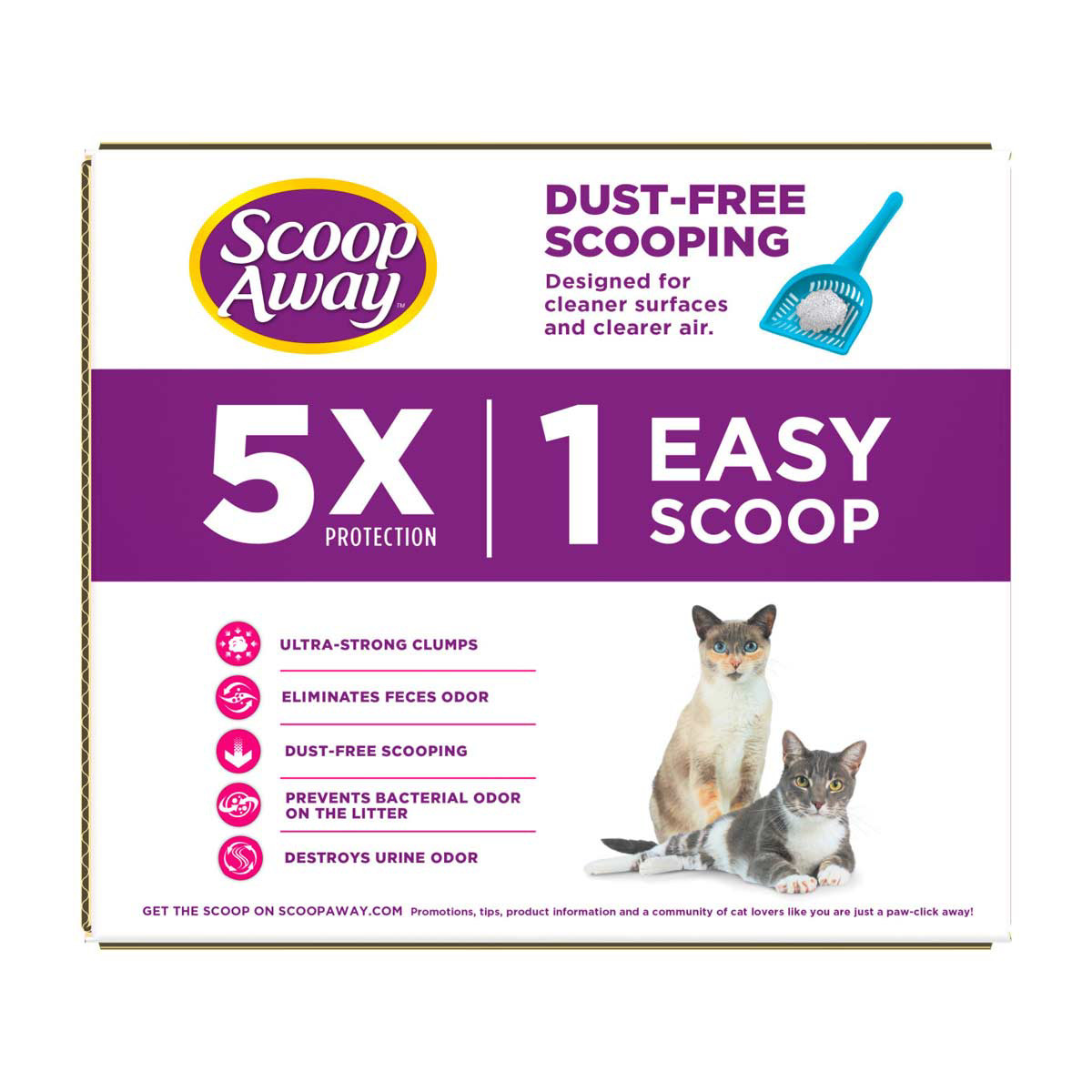 Scoop Away Multi Cat Clumping Cat Litter Meadow Fresh Scent 20 lb