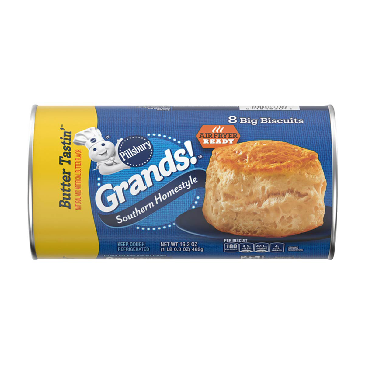 Pillsbury Grands! Southern Homestyle Butter Tastin' Biscuits, 8 ct, 16.3 oz