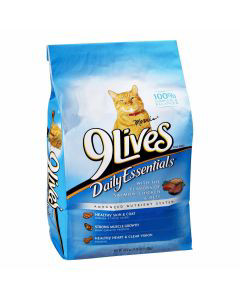 9lives Daily Essentials Dry Cat Food Chicken Beef Salmon