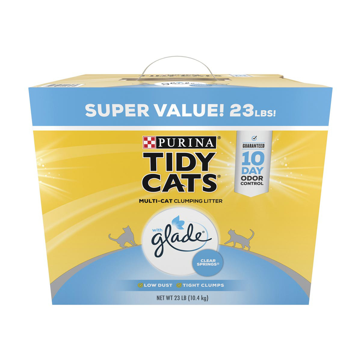 Tidy Cats With Glade Clear Springs Multi Cat Clumping Litter 23 lbs