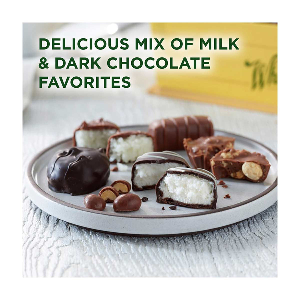 Whitman's Sampler Holiday Milk & Dark Chocolates Gift Box, 8.05 Oz