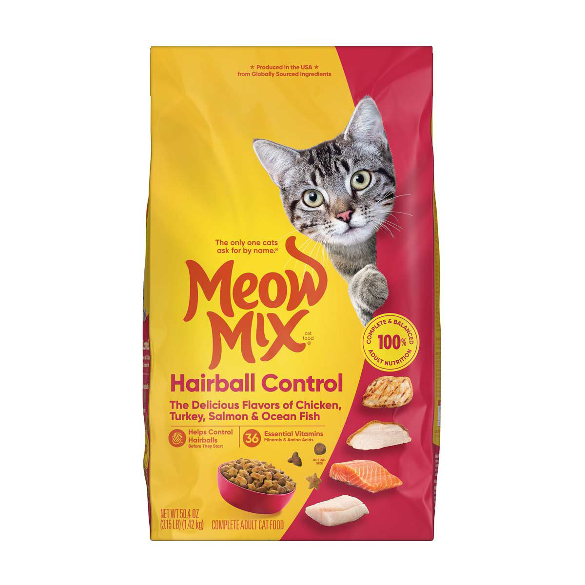 Meow Mix Hairball Control Dry Cat Food 3.15 lb