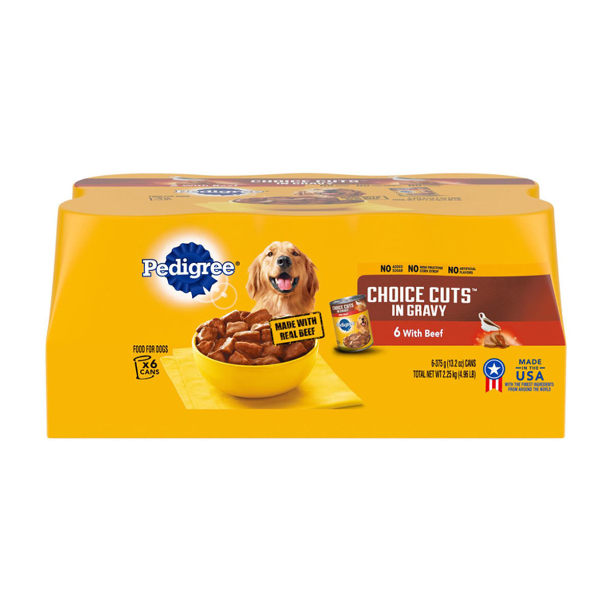 Pedigree Choice Cuts in Gravy With Beef Canned Dog Food 6pk 13.2 oz cans