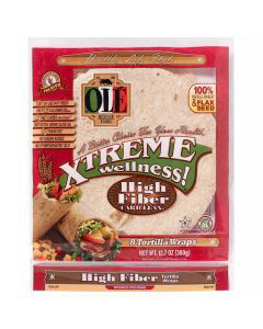 Ole Xtreme Wellness! High Fiber Low Carb Tortilla Wraps, 8 count