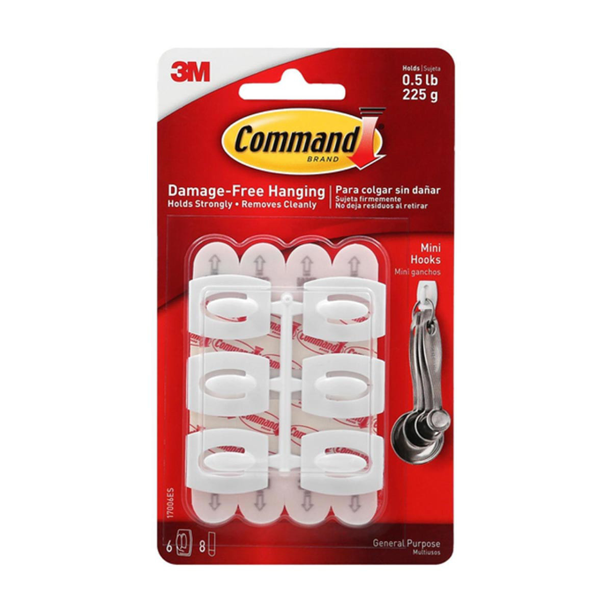 Command 6 Hooks & 8 Strips Pack