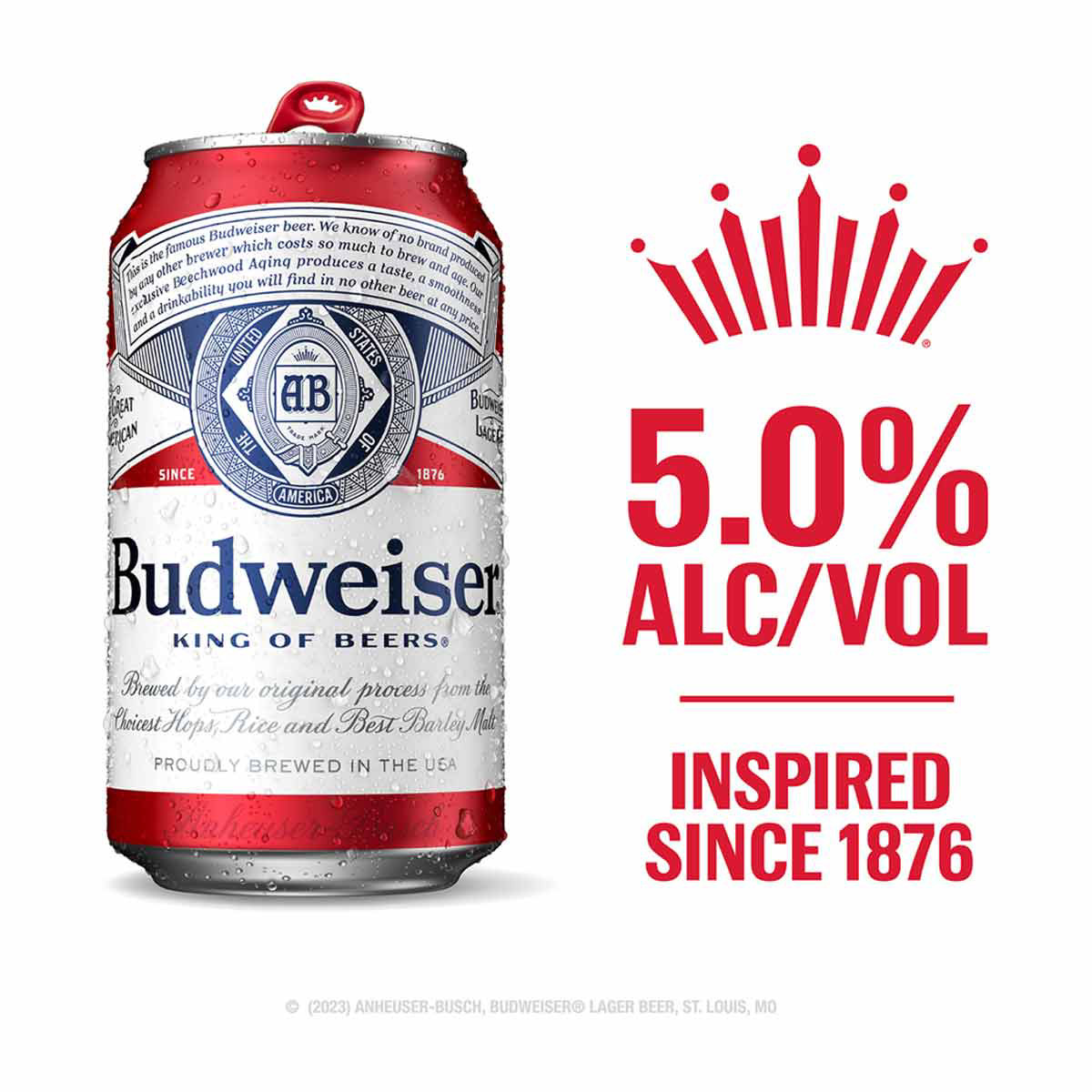 Budweiser King Of Beers Genuine Beer, 25 Fl Oz