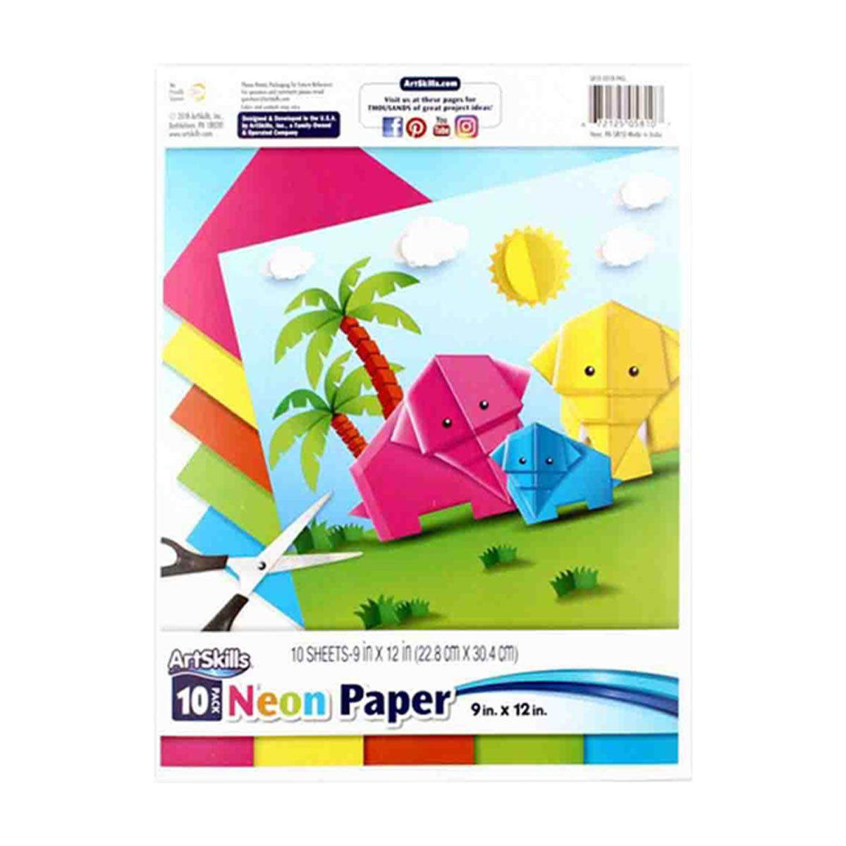ArtSkills-Neon-Construction-Paper,-10-ct
