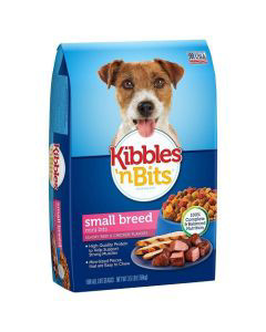 Kibbles N Bits Small Breed Dry Dog Food Beef Chicken 3 Lbs