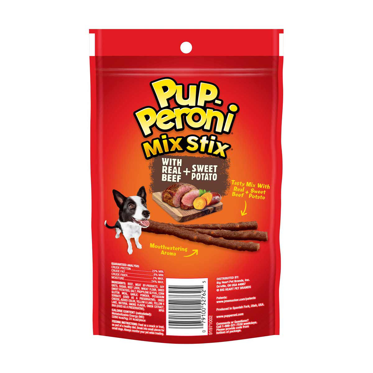 Pup Peroni Mix Stix With Real Beef and Sweet Potato Dog Treats 2.5oz Bag