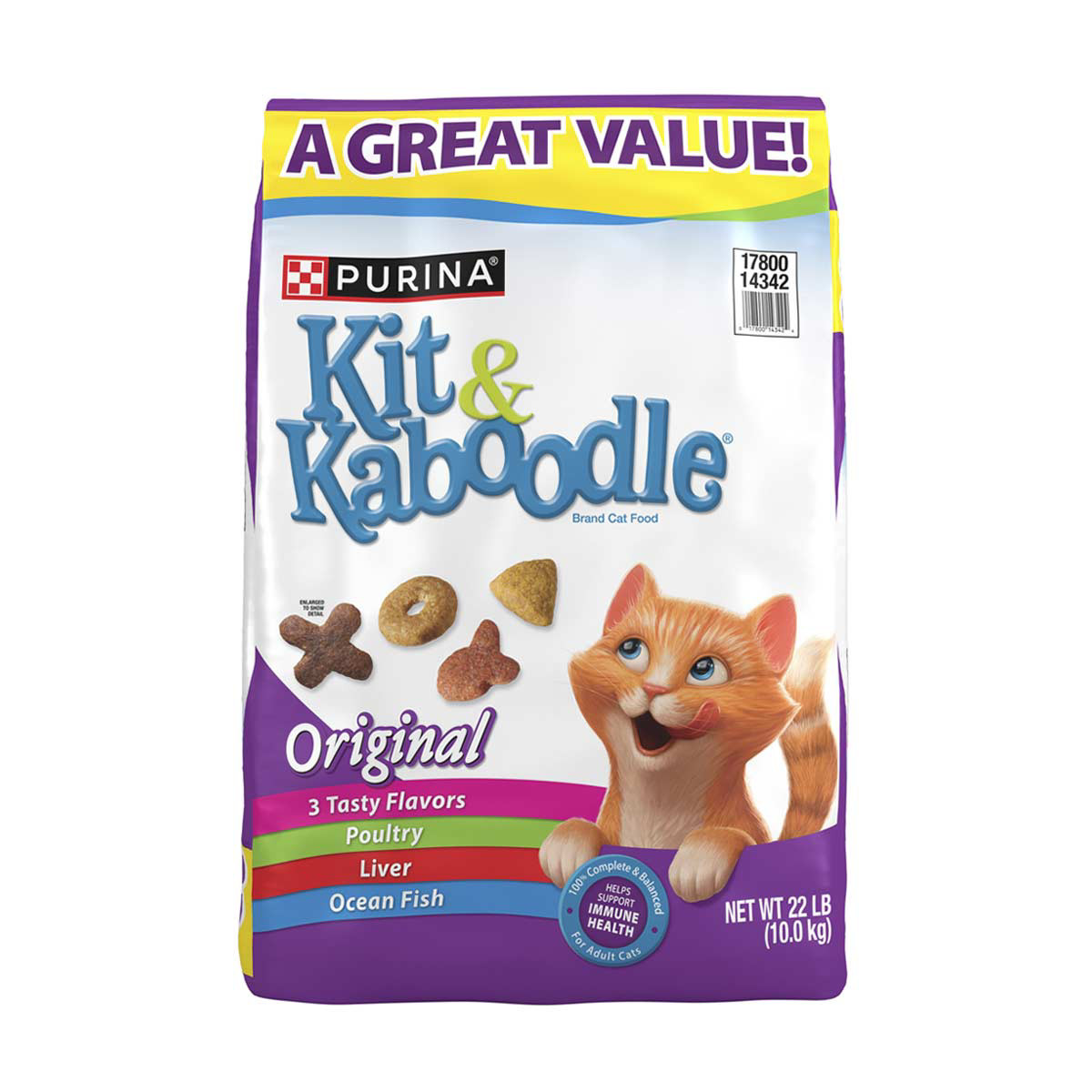 Purina Kit And Kaboodle Dry Cat Food Original Poultry Liver And