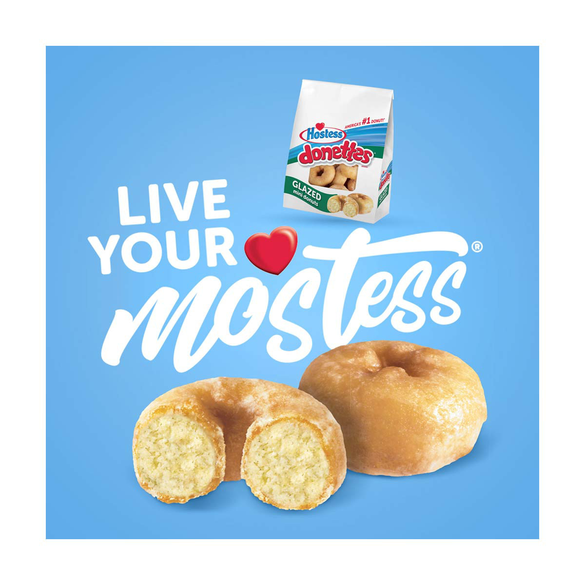 Hostess Glazed Donettes Bag, Mini Donuts, 10.5 Oz