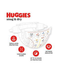 Huggies Snug & Dry Baby Diapers, Size 6, 54 Ct