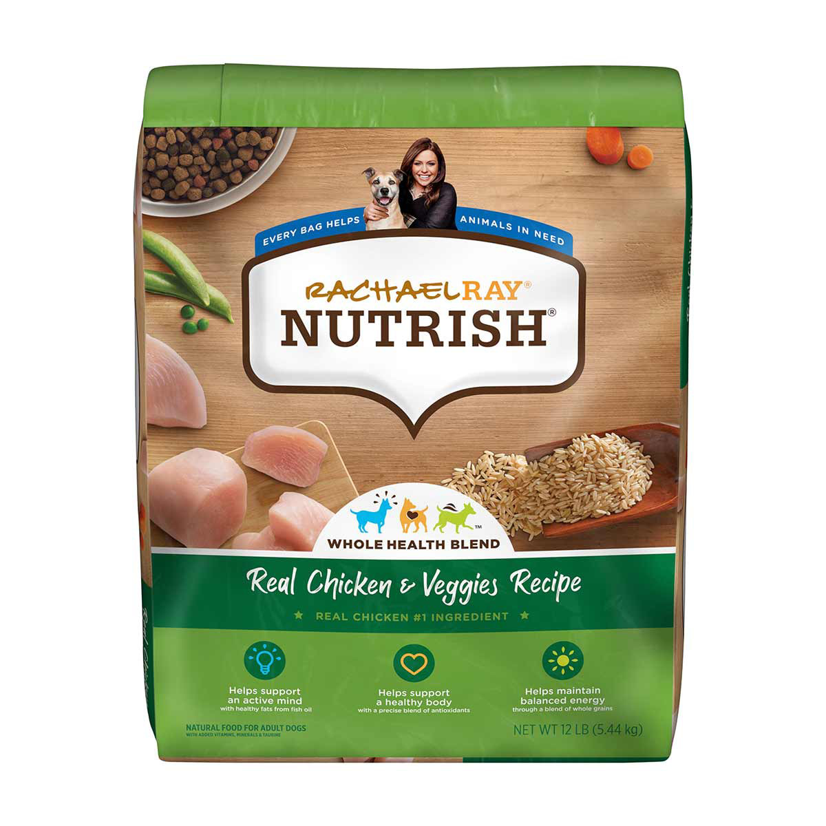 Rachael Ray Nutrish Dry Dog Food Real Chicken Veggies Recipe