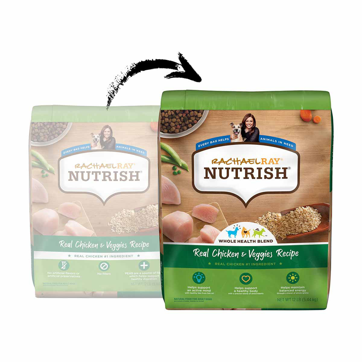 Rachael Ray Nutrish Dry Dog Food Real Chicken Veggies Recipe