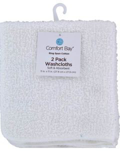 Comfort Bay Washcloth Set 2 pack Assorted