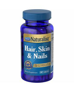 Rexall Naturalist Hair, Skin & Nails Supplement Tablets, 60 ct