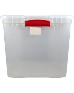 Sterilite Clear Latch Tote, 64 qt