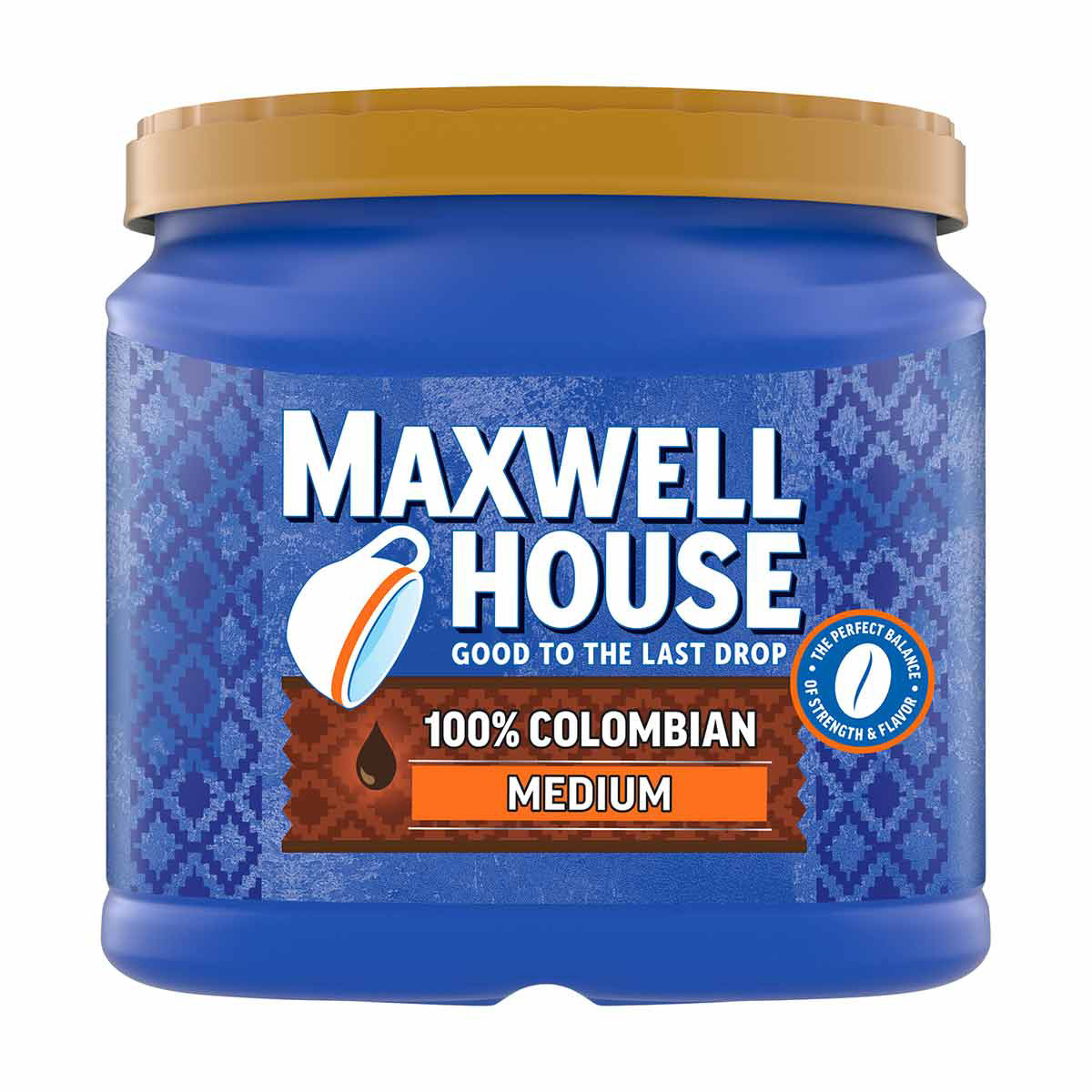 Maxwell House 100% Colombian Ground Coffee, Medium Roast, 24.5 oz