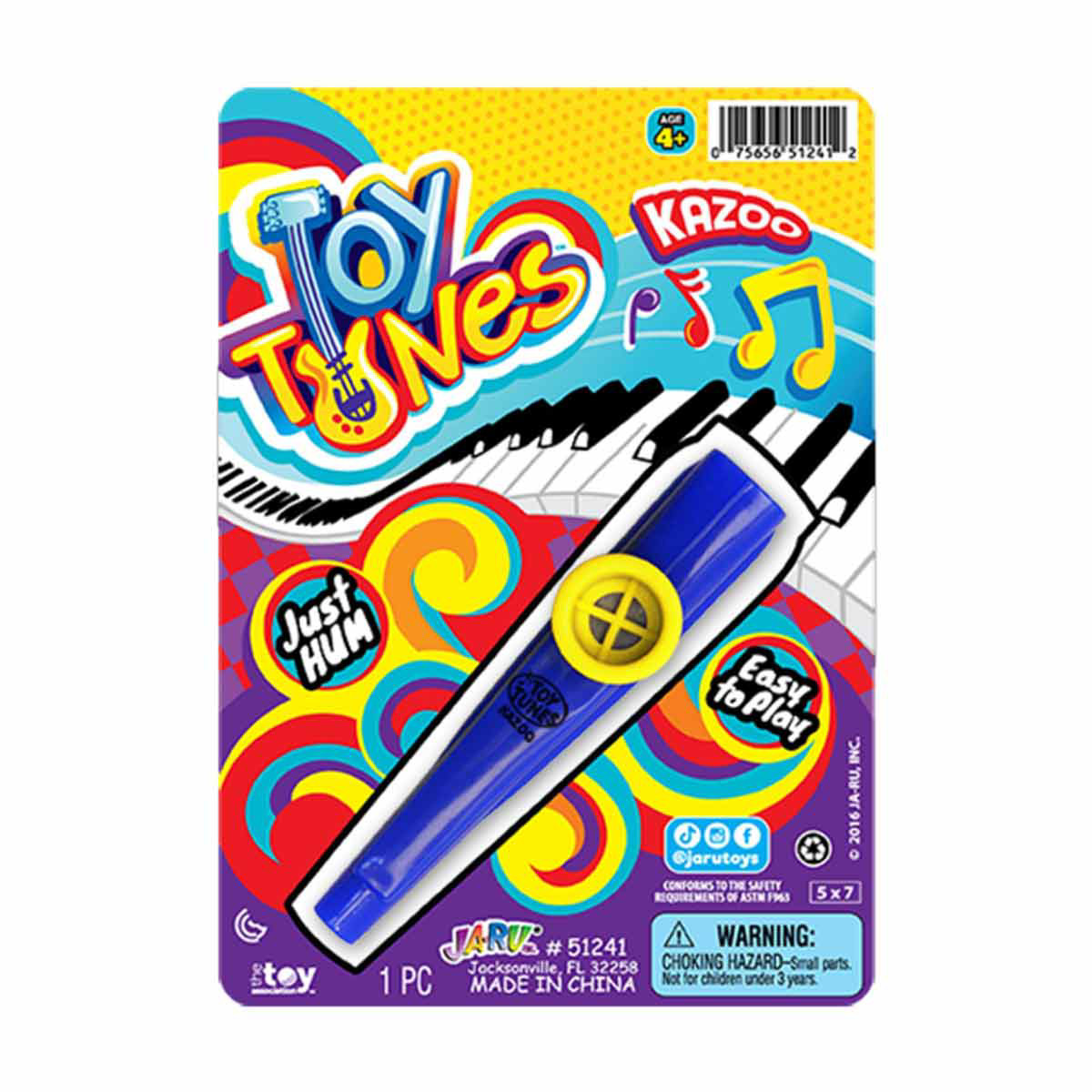 Ja Ru Toy Tunes Kazoo 1 pc Assorted