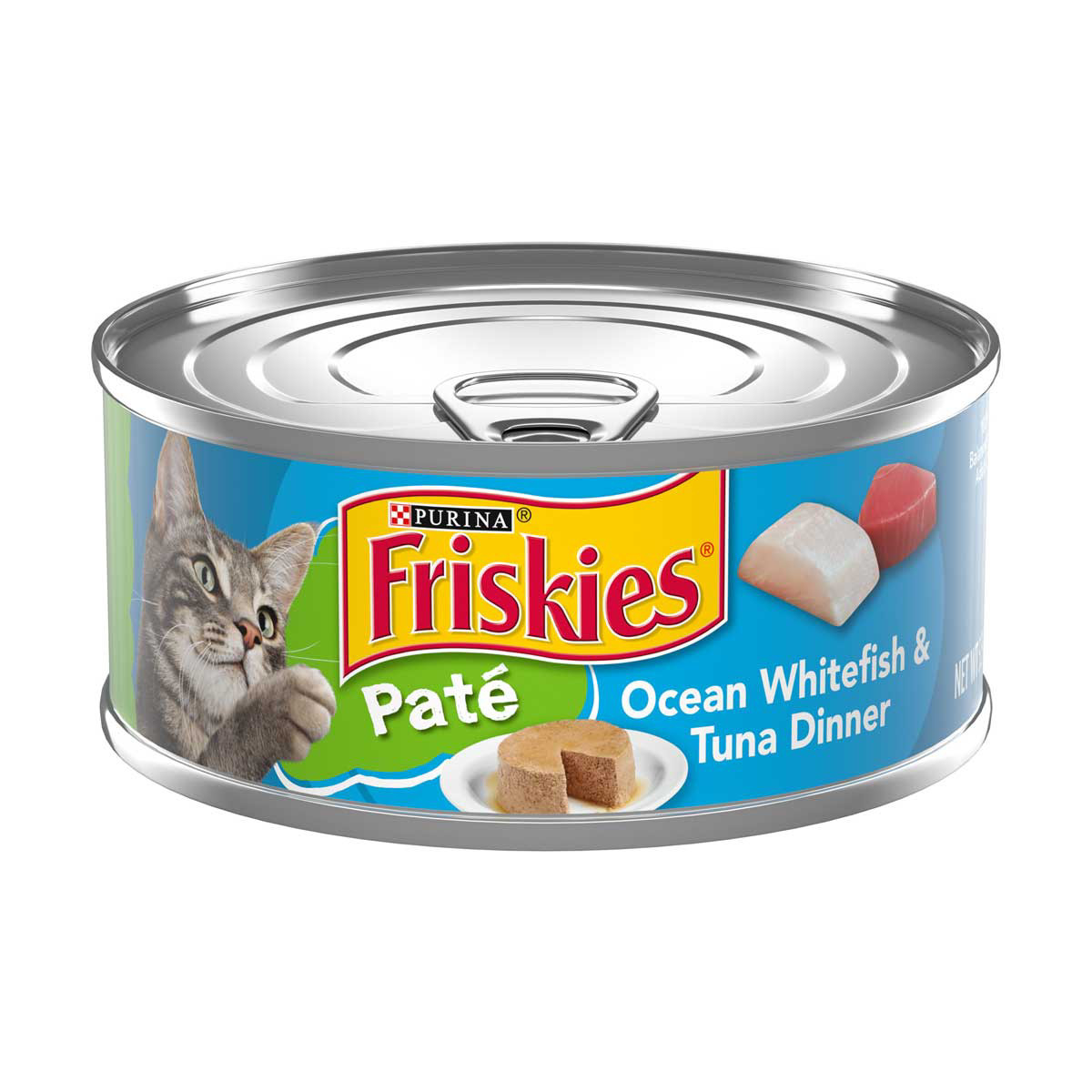 Friskies Pate Ocean Whitefish Tuna Dinner Wet Cat Food 5.5 oz