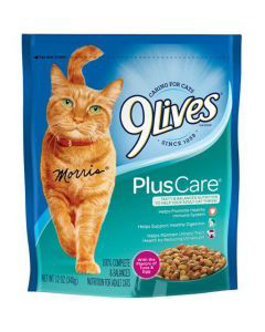 9 Lives Cat Food Plus Care 12 oz