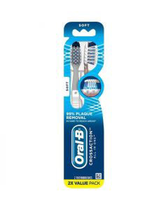 Oral-B CrossAction All In One Manual Soft Toothbrush - 2 ct