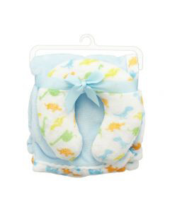 Le Bebe Favorite Blanket Neck Pillow Set Assorted 2 pc