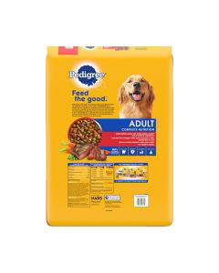 Pedigree Dry Dog Food For Adult Dogs Steak Vegetable 30 Lb