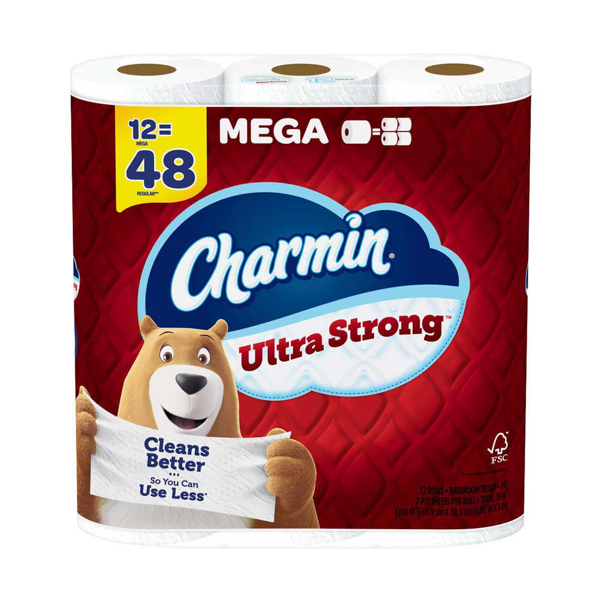 Charmin Ultra Strong Toilet Paper 12 Mega Rolls