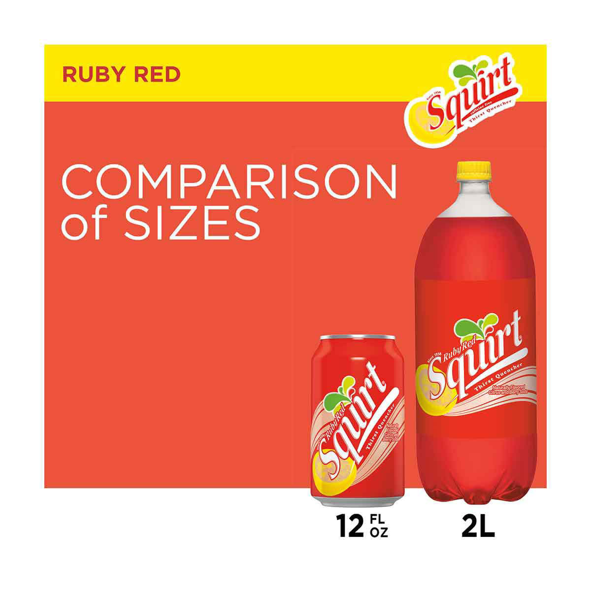 Ruby Red Squirt Soda Squirt Ruby Red Soft Drink Beverage, Grapefruit