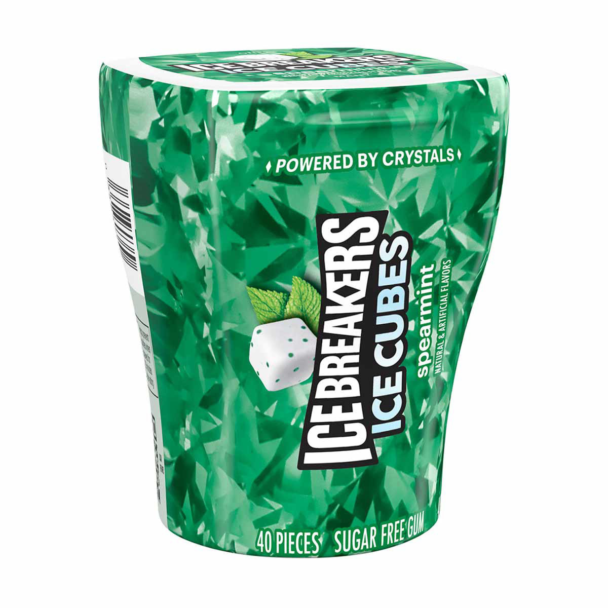 Ice Breakers Ice Cubes Spearmint Sugar Free Chewing Gum, 3.24 oz - 40 pcs