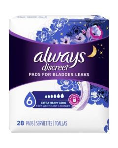 Always Discreet Incontinence Pads 5 Drops 5 Heavy Absorbancy