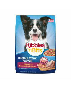 Kibbles N Bits Dry Dog Food Bacon Steak 3 Lb