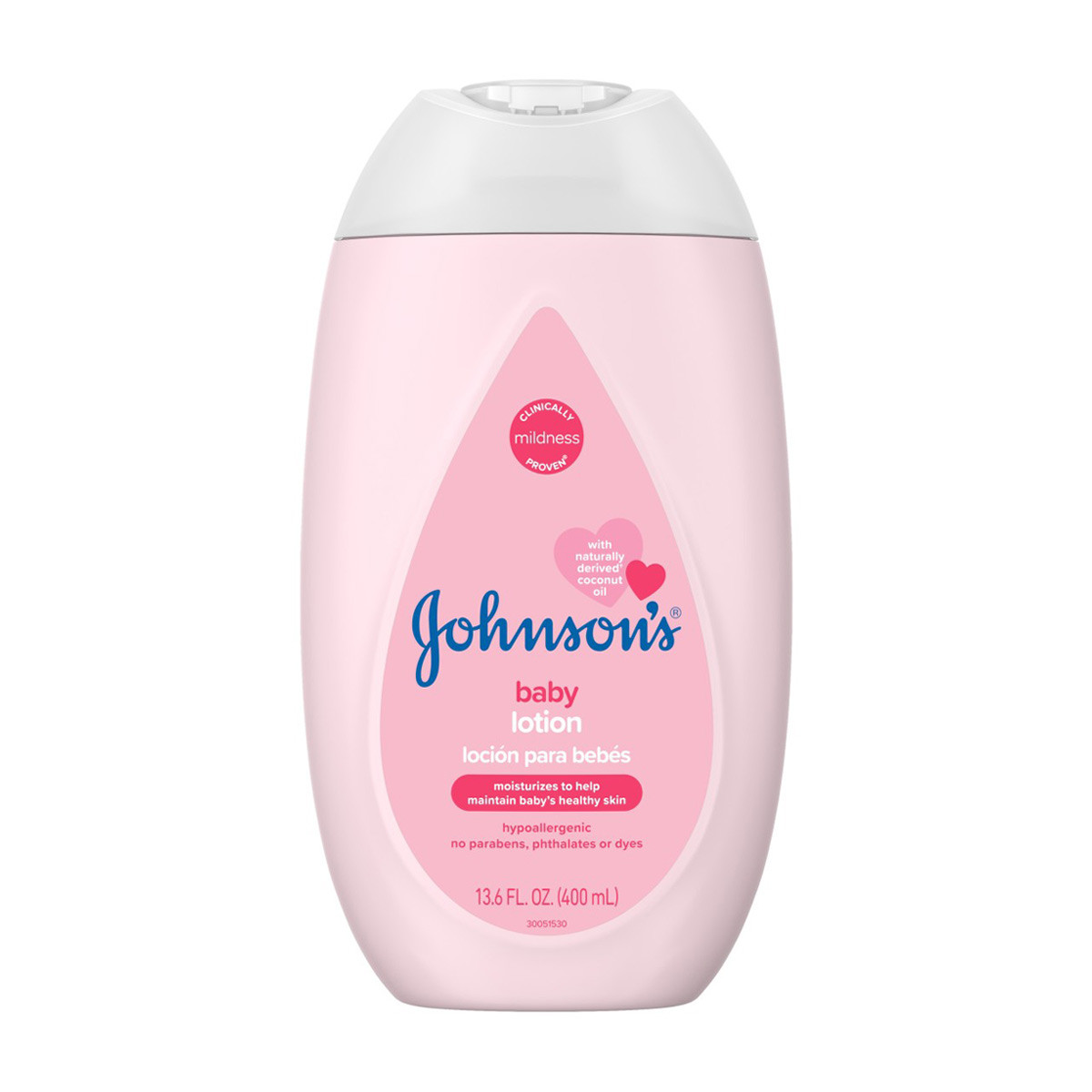 Johnson's Moisturizing Baby Lotion with Coconut Oil, 13.6 fl oz