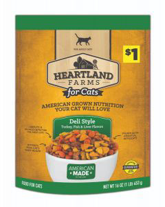 Heartland Farms Deli Style Dry Cat Food 10 Oz