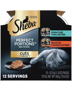 Sheba Perfect Portions Tuna Entr e Roasted Chicken Entr e