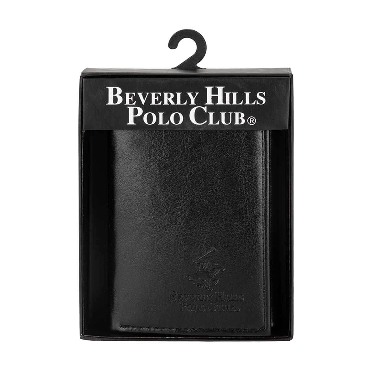 Beverly Hills Polo Club Men s Trifold Black Wallet