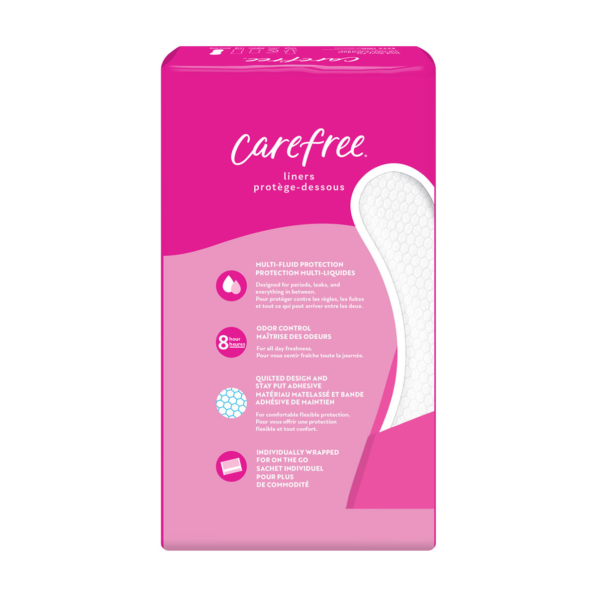 Carefree Panty Liners Extra Long Extra Heavy Super Absorbency