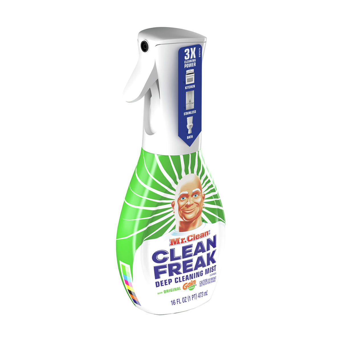 Mr. Clean All Purpose Cleaner, Clean Freak Mist Cleaning Kit for Bathroom &  Kitchen Cleaner, Lemon Scent, Includes 1 Spray Bottle (16 oz) and 1 Large