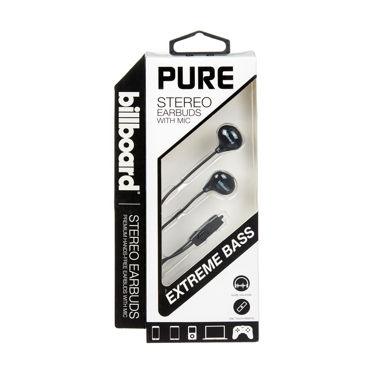 PURE Billboard Stereo Earbuds with Mic Assorted