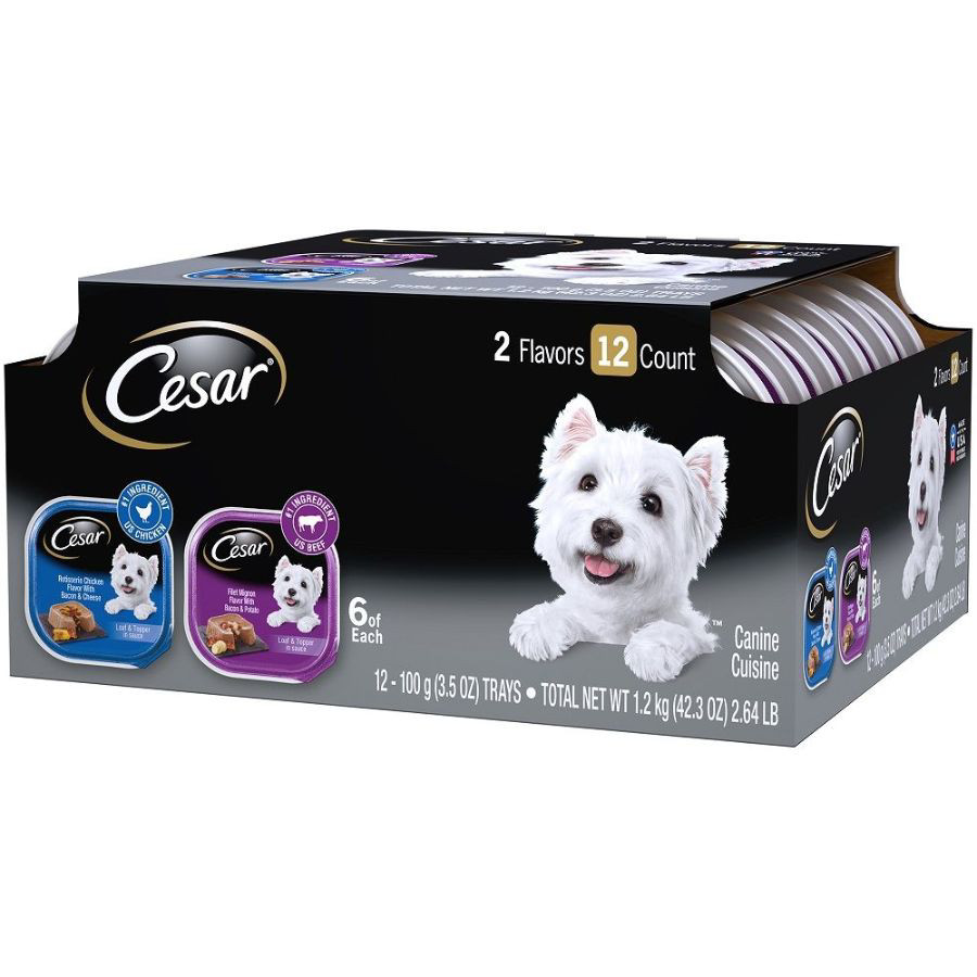 Cesar Wet Dog Food Variety Pack 12 3.5 oz Trays